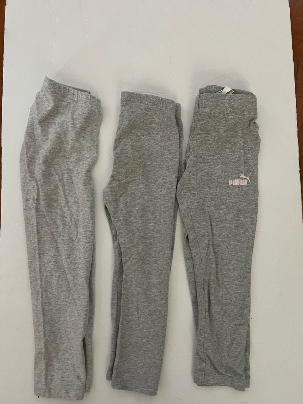3-4T Toddler Unisex Pants Leggings Bundle of 3 Grey Puma, Cat&Jack Old Navy